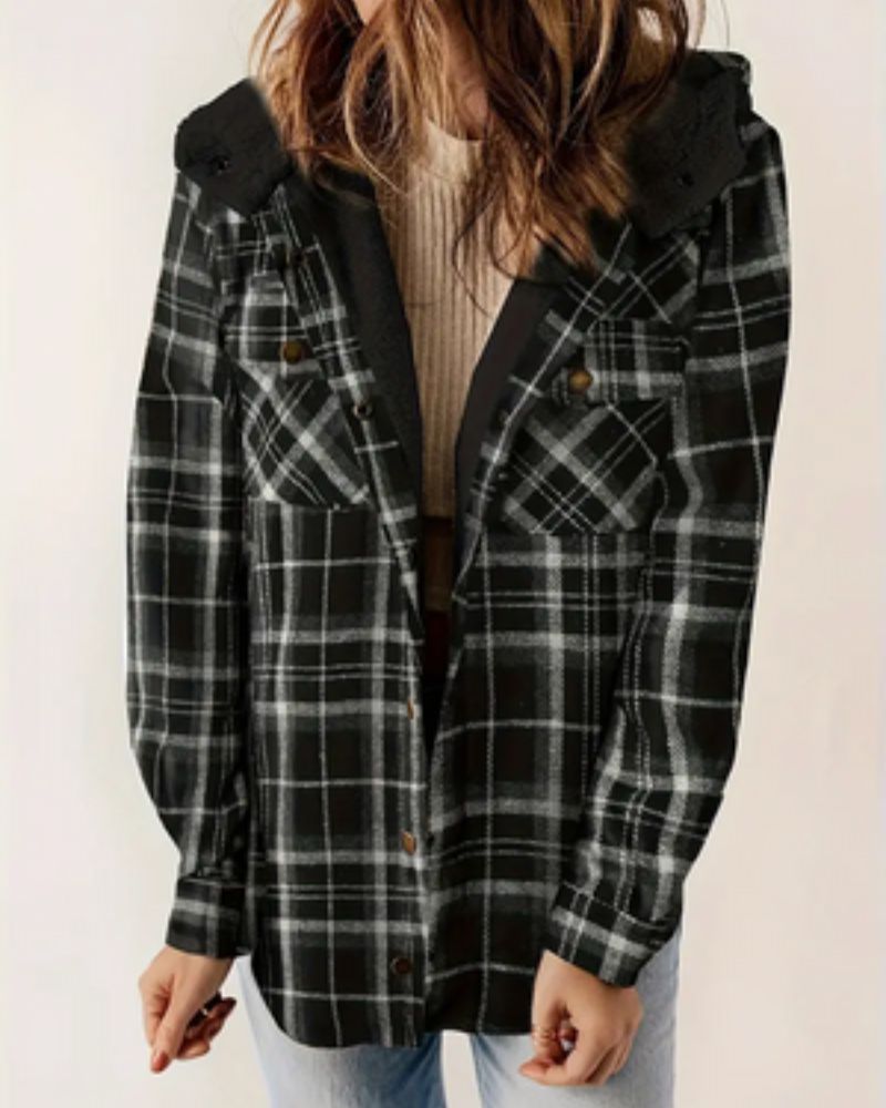 Karen Moree | Checkered Jacket With Sherpa Lining