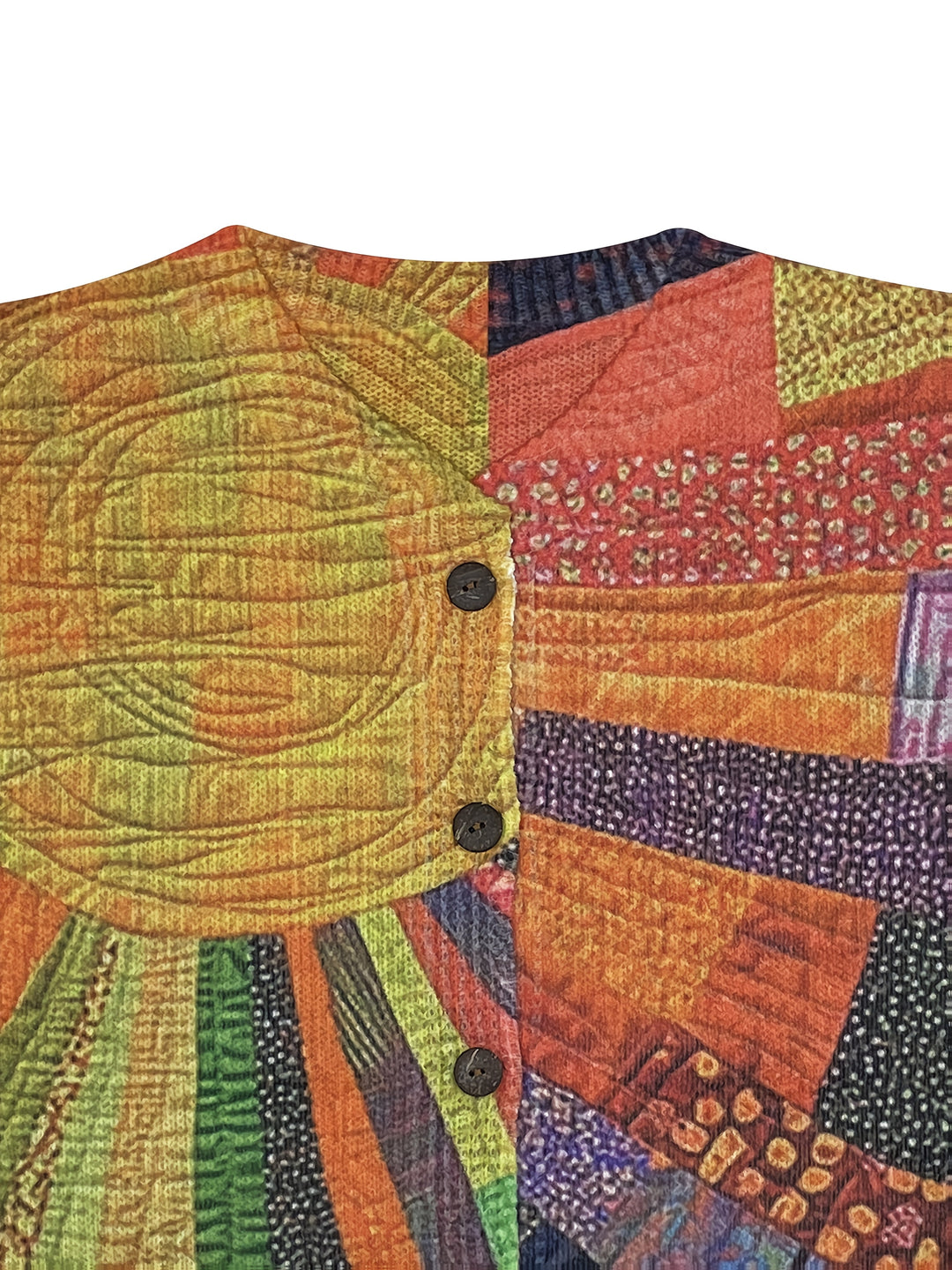 Karen Moree | Artful Patchwork Button Cardigan