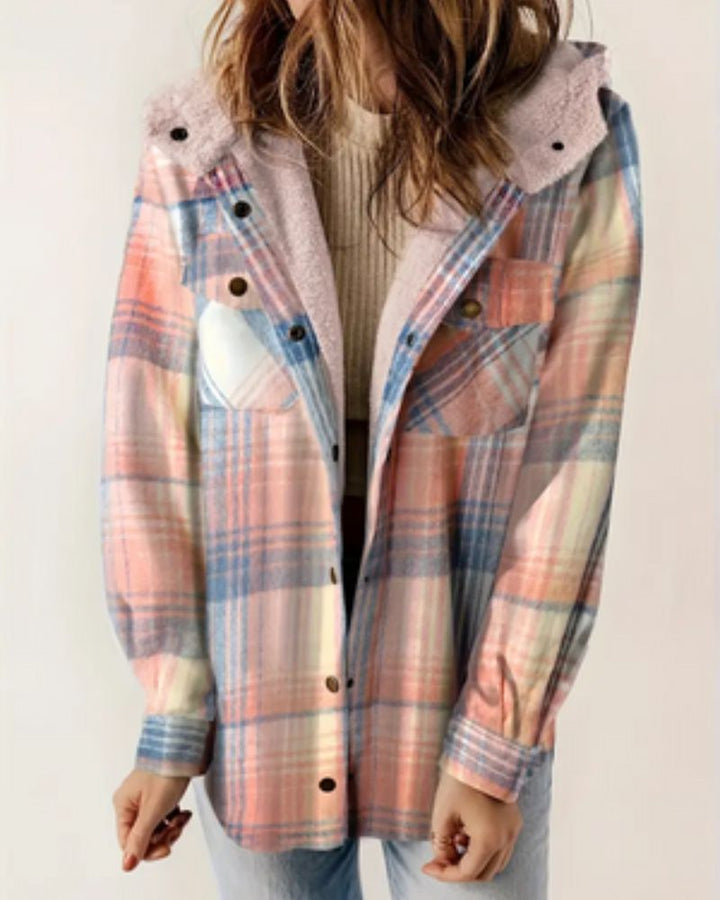Karen Moree | Checkered Jacket With Sherpa Lining