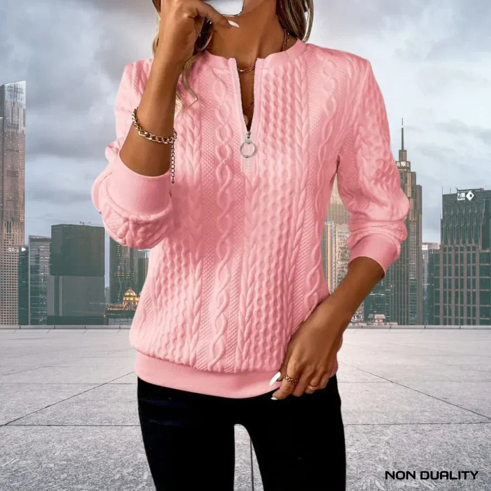 Karen Moree | Zip-Up Sweater