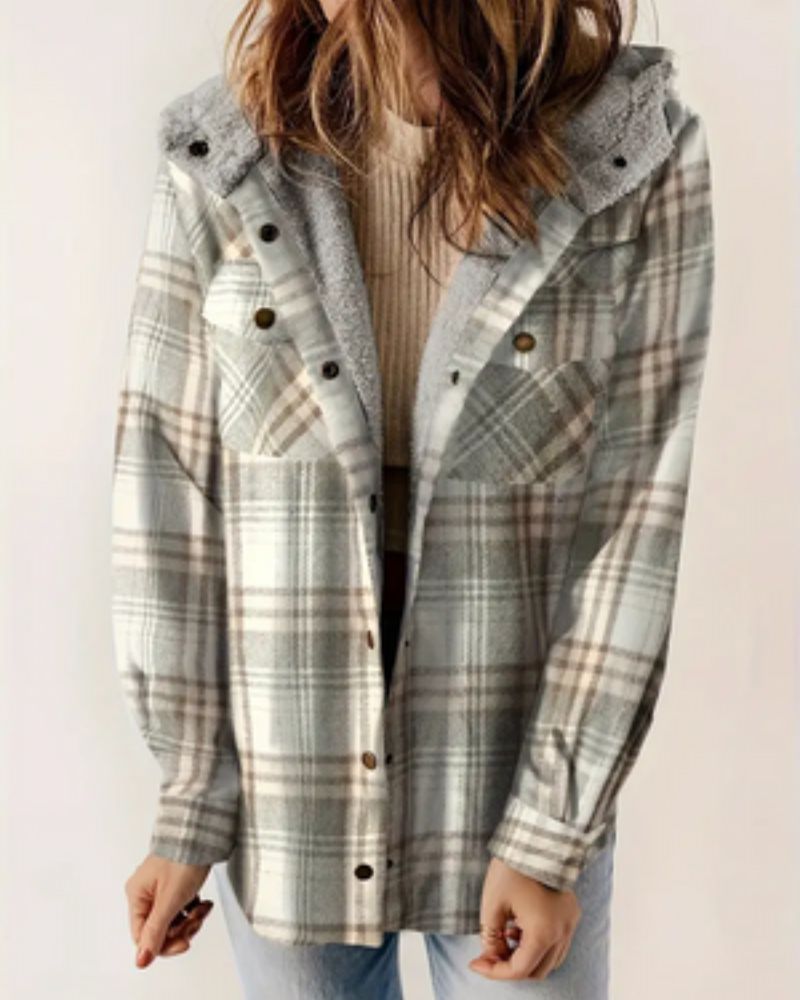 Karen Moree | Checkered Jacket With Sherpa Lining