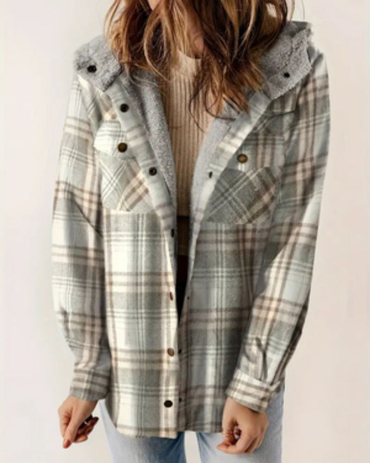 Karen Moree | Checkered Jacket With Sherpa Lining