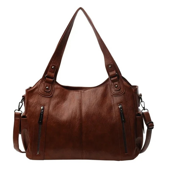 Karen Moree | Dual Zipper Large Capacity Shoulder Bag
