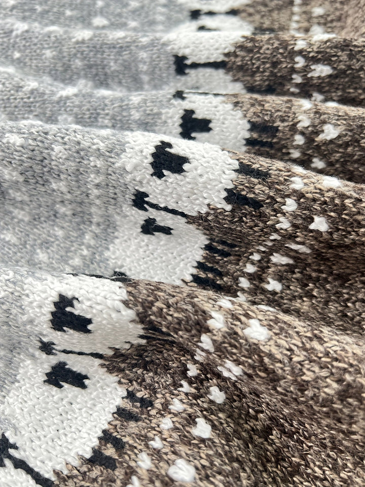 Karen Moree | Elegant Winter Sweater, Sheep Jacquard Pattern