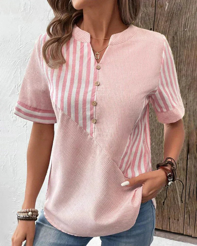 Karen Moree | Soft Striped Blouse