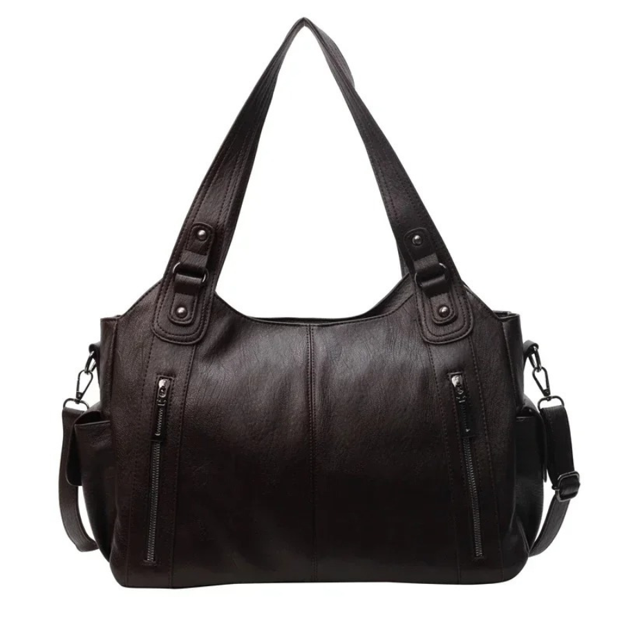 Karen Moree | Dual Zipper Large Capacity Shoulder Bag