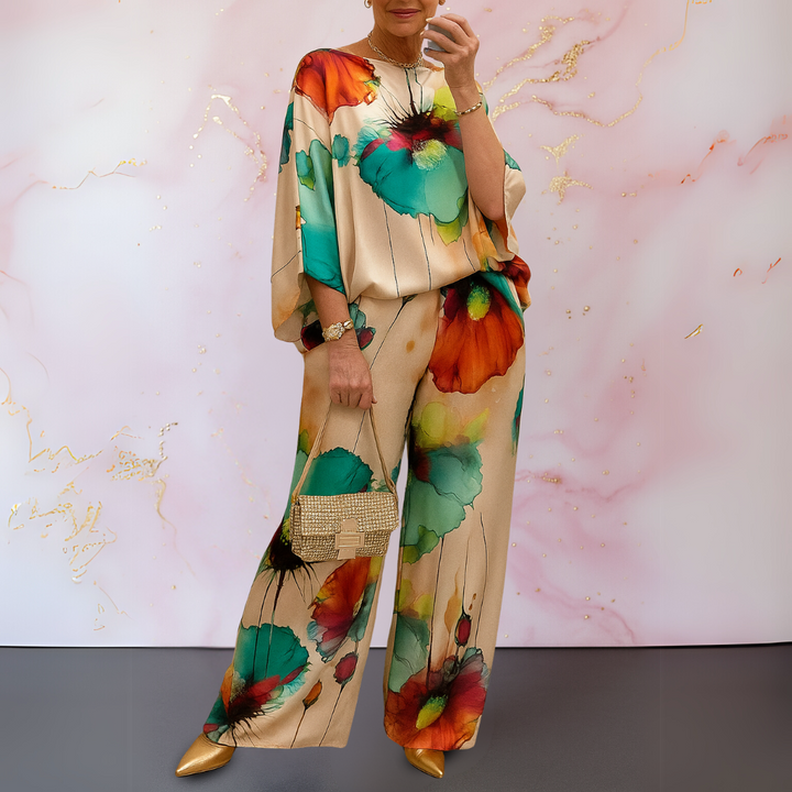 Karen Moree | Satin Two-Piece Set