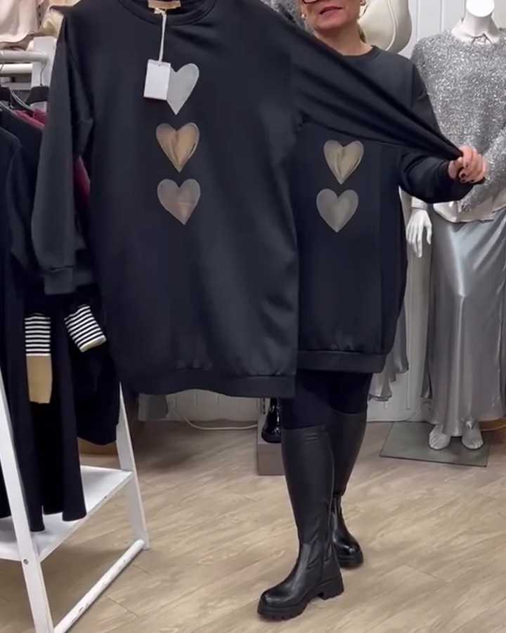 Karen Moree | Stylish Heart Sweater