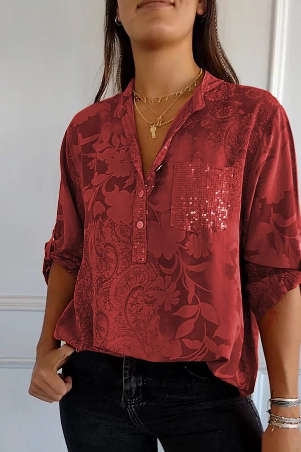Karen Moree | Elegant Sequin Top