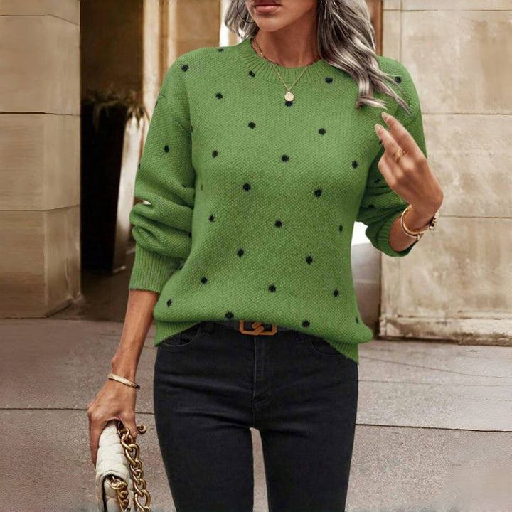 Karen Moree | Polka Dot Knitted Sweater