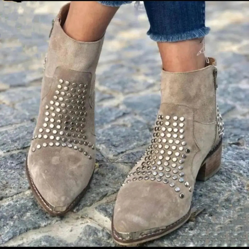 Karen Moree | Ankle Boots With Studs