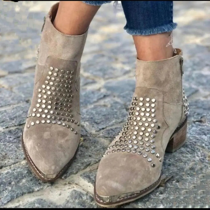 Karen Moree | Ankle Boots With Studs