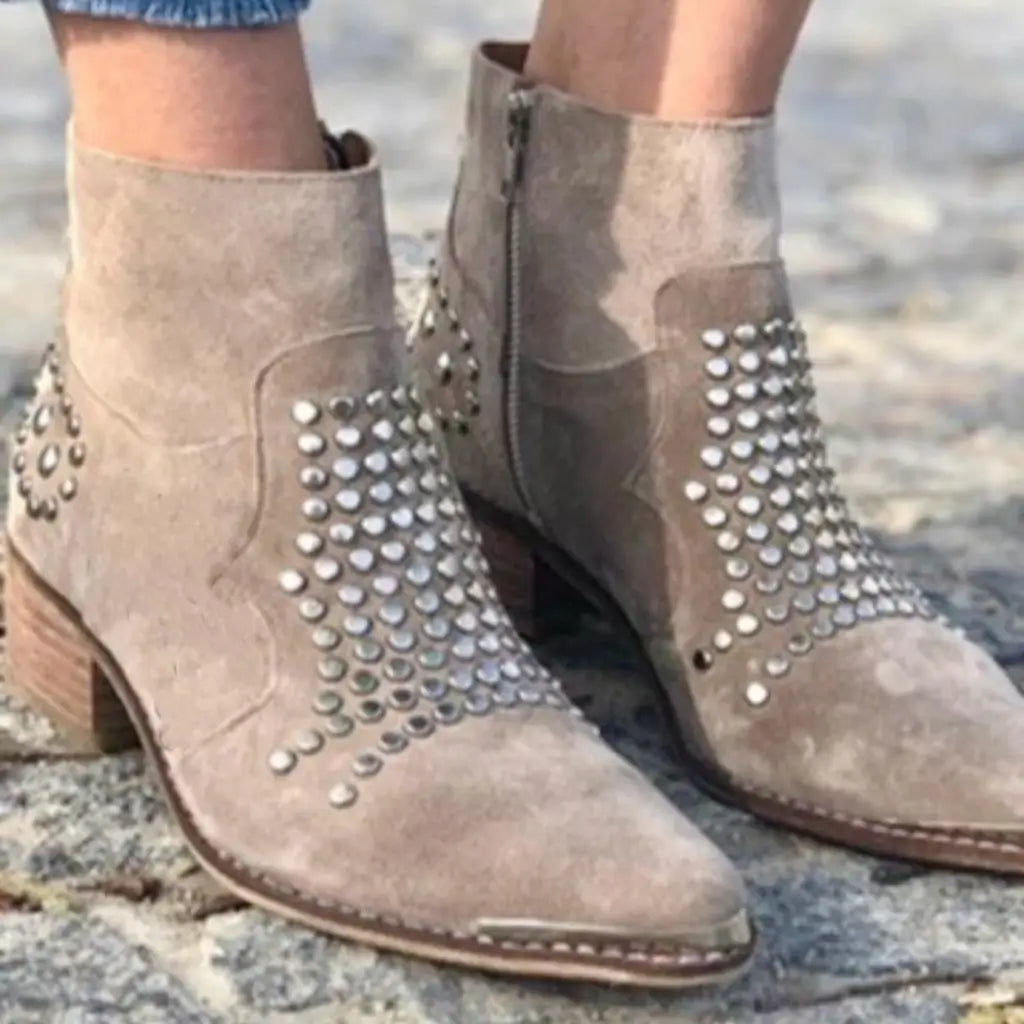 Karen Moree | Ankle Boots With Studs