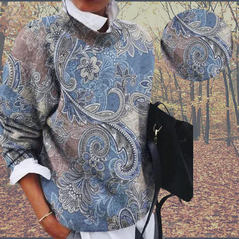 Karen Moree | Printed Pullover Sweater