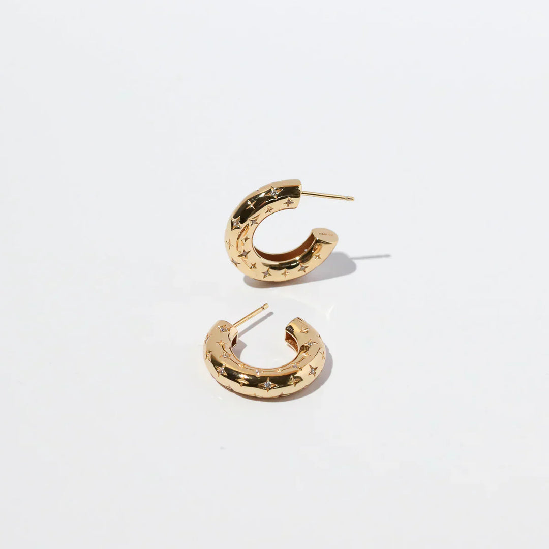 Karen Moree | 18K Gold Star Earrings
