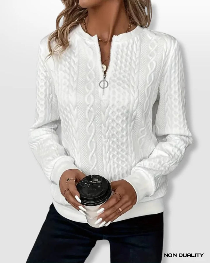 Karen Moree | Zip-Up Sweater