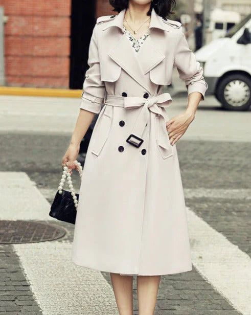 Karen Moree | Trench Coat With Double Breasted Button Placket