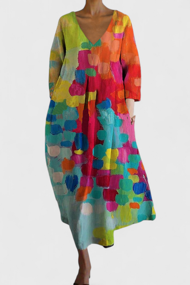 Karen Moree | Art Bloom Midi Dress