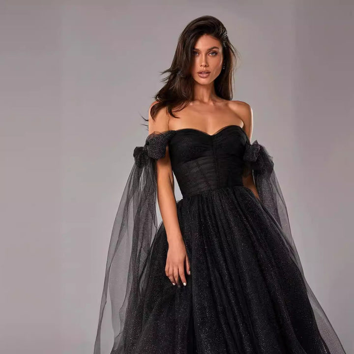 Karen Moree | A-Line Cocktail Dress With Sheer Overlay