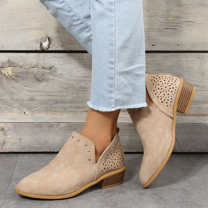 Karen Moree | Low Cut Perforated Ankle Boot