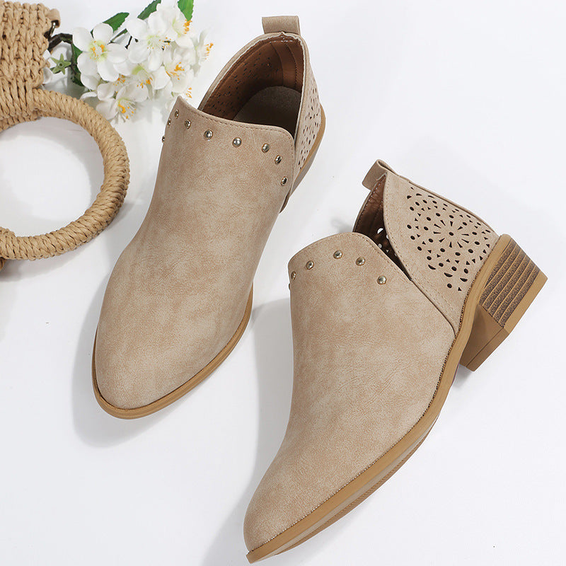 Karen Moree | Low Cut Perforated Ankle Boot