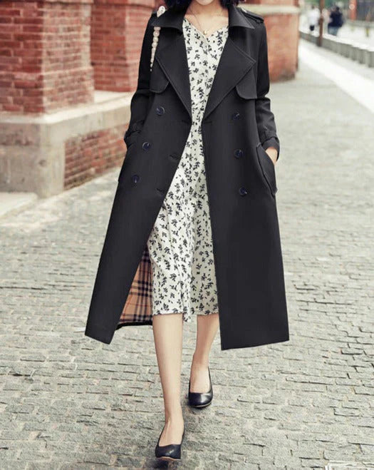 Karen Moree | Trench Coat With Double Breasted Button Placket