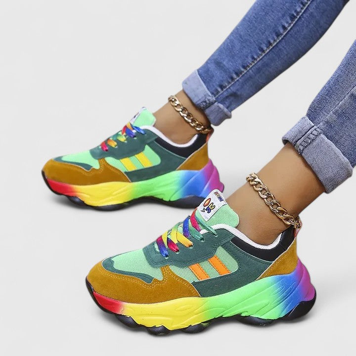 Karen Moree | Rainbow Platform Sneaker