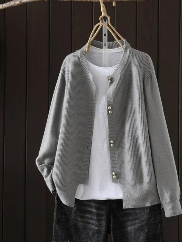 Karen Moree | Pearl-Button Cardigan