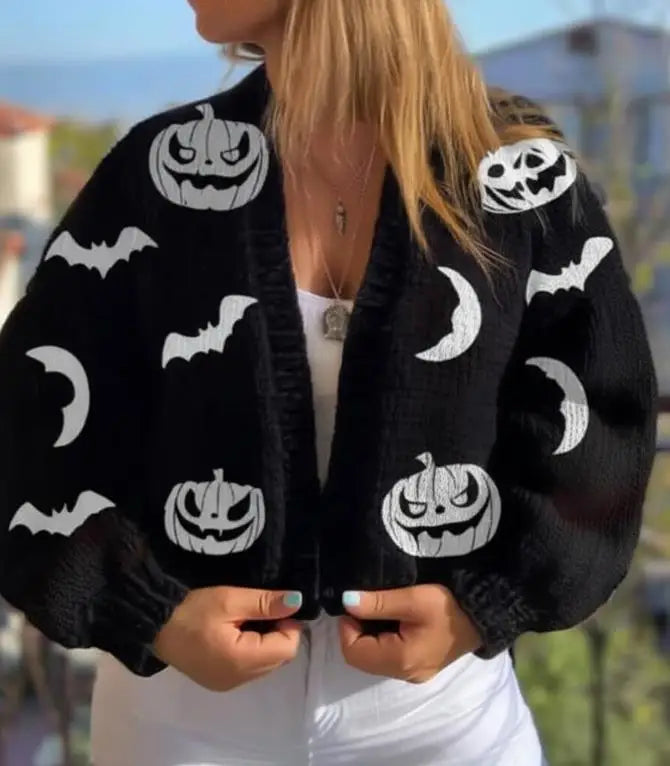 Karen Moree | Women’s Print V-Neck Cardigan