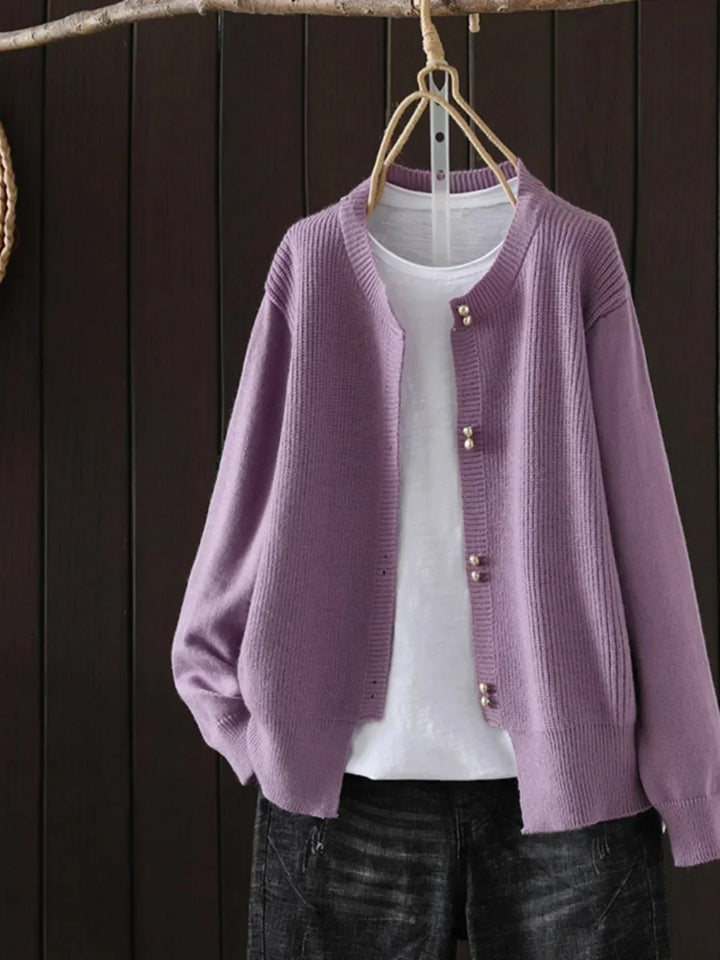 Karen Moree | Pearl-Button Cardigan