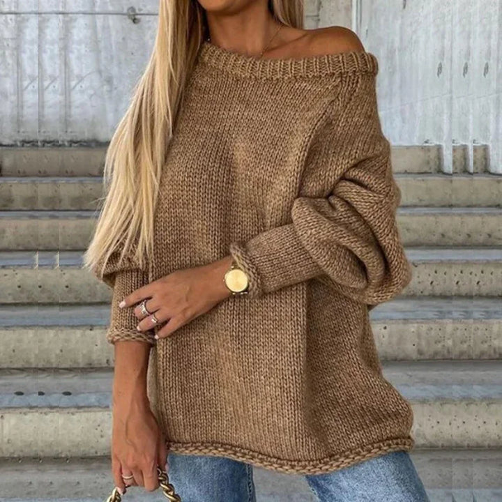Karen Moree | Off-Shoulder Knit Sweater
