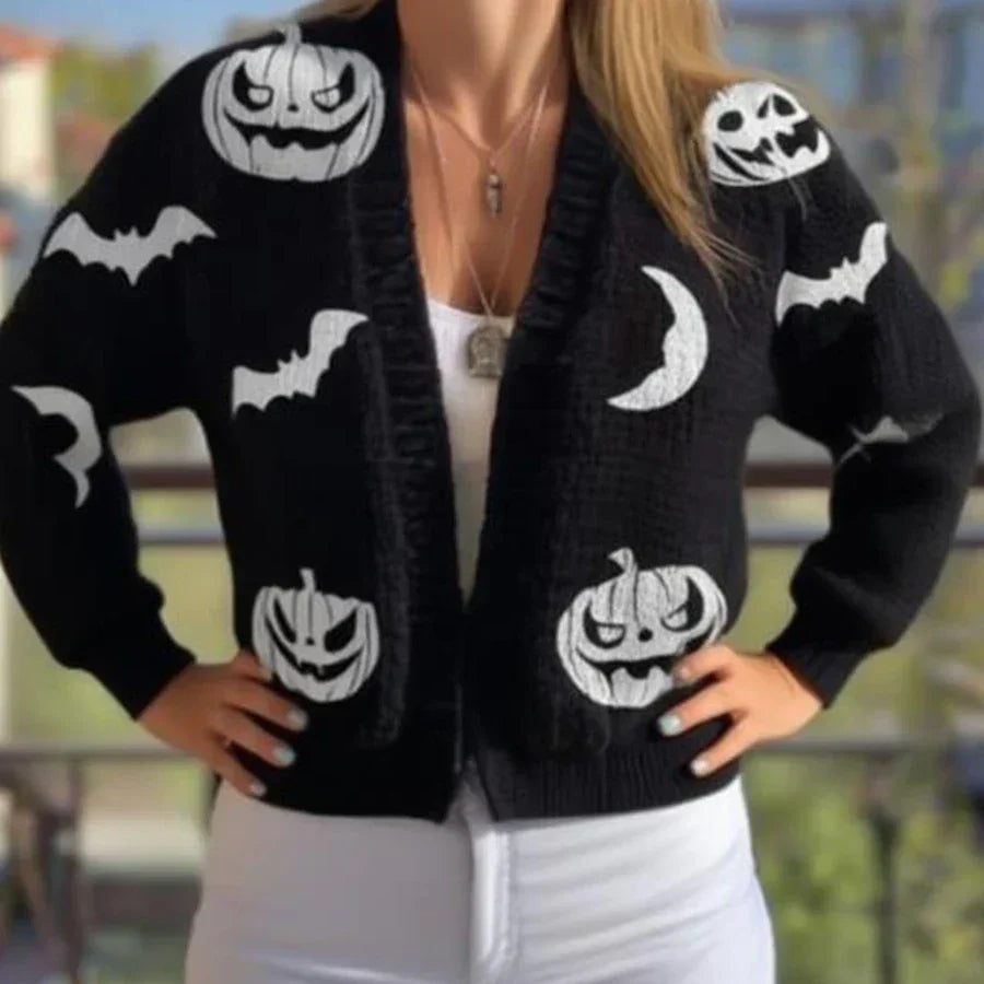 Karen Moree | Women’s Print V-Neck Cardigan
