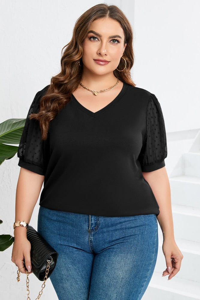 Karen Moree | Sleek V-Neck Blouse