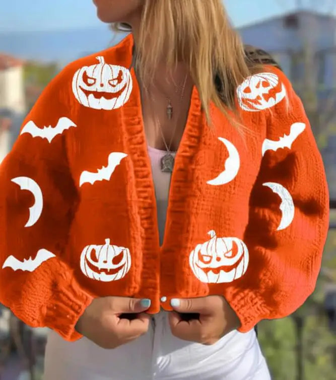 Karen Moree | Women’s Print V-Neck Cardigan
