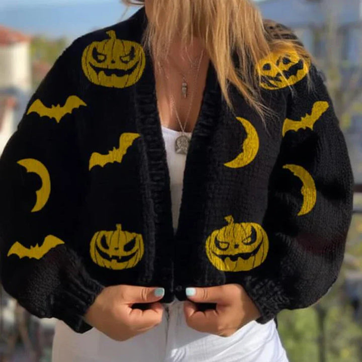 Karen Moree | Women’s Print V-Neck Cardigan