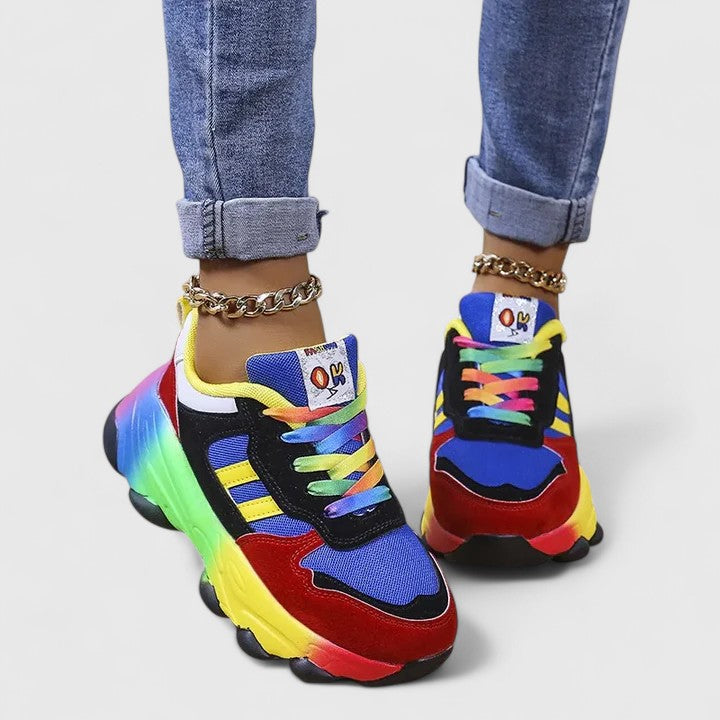 Karen Moree | Rainbow Platform Sneaker