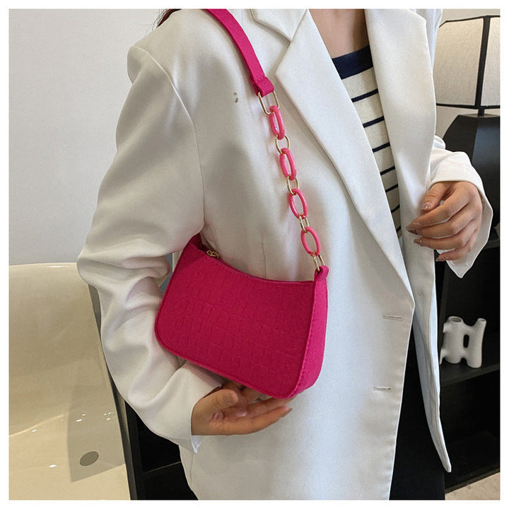 Karen Moree | Shoulder Bag In Crocodile-Embossed Design