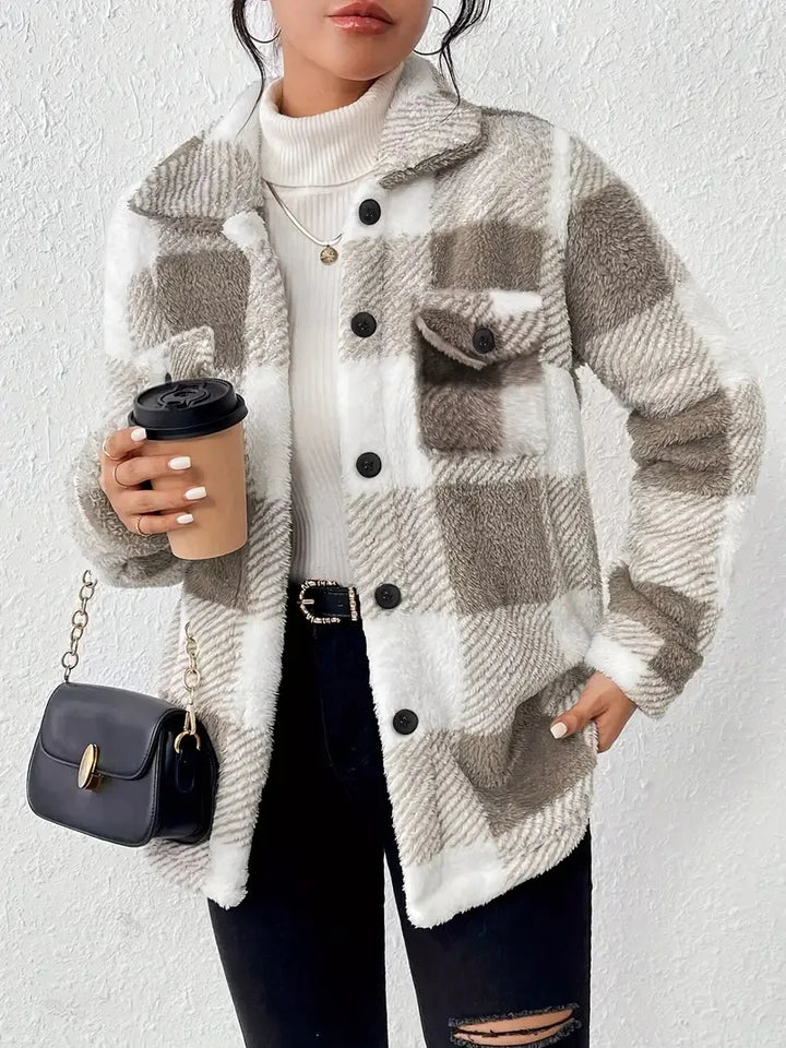 Karen Moree | Plaid Fleece Jacket