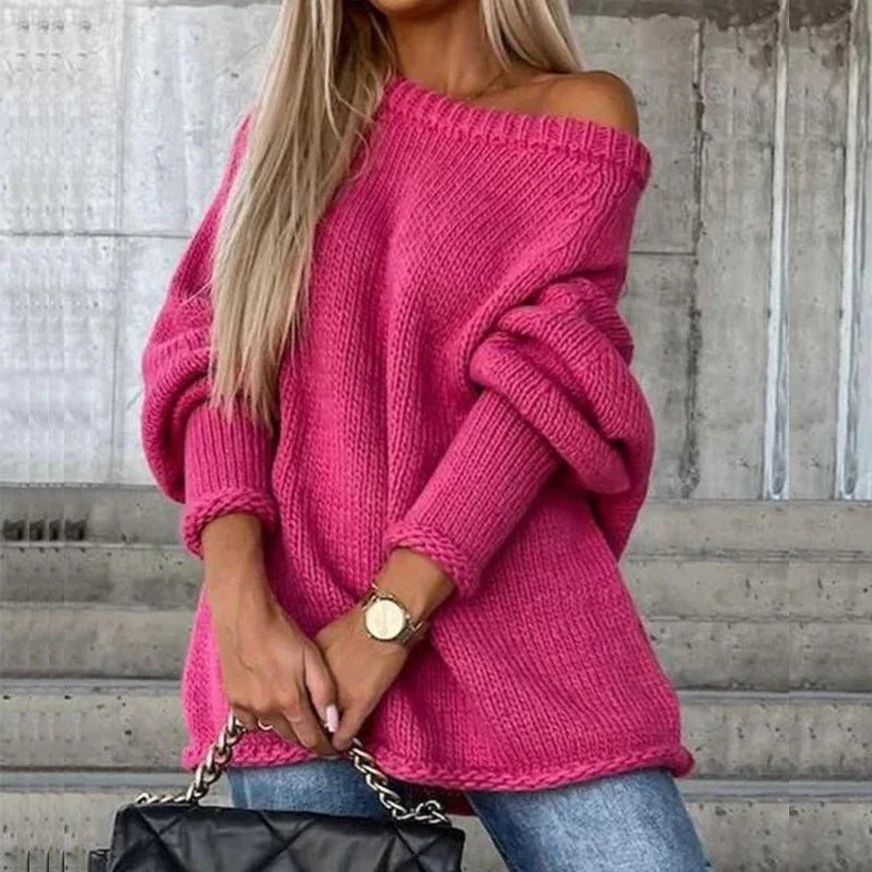 Karen Moree | Off-Shoulder Knit Sweater