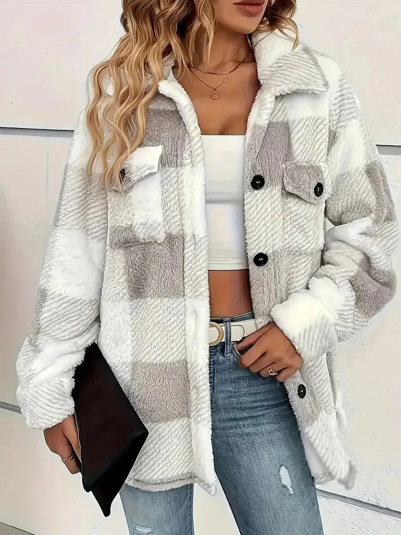 Karen Moree | Plaid Fleece Jacket