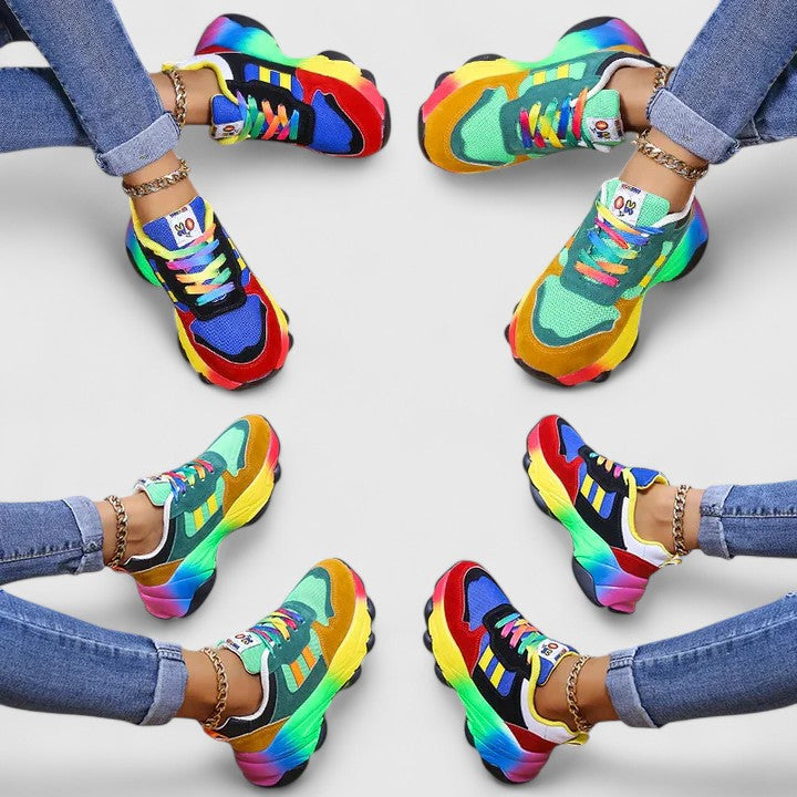 Karen Moree | Rainbow Platform Sneaker