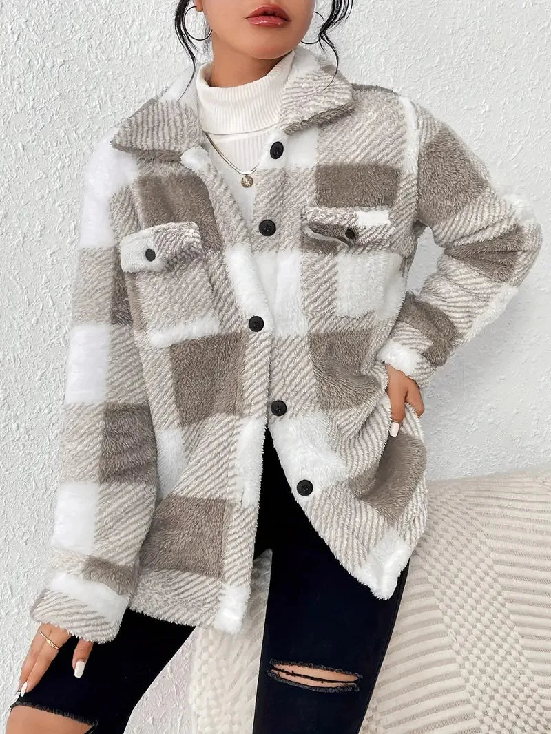 Karen Moree | Plaid Fleece Jacket