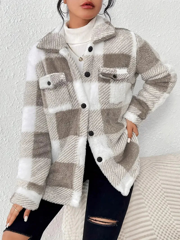 Karen Moree | Plaid Fleece Jacket