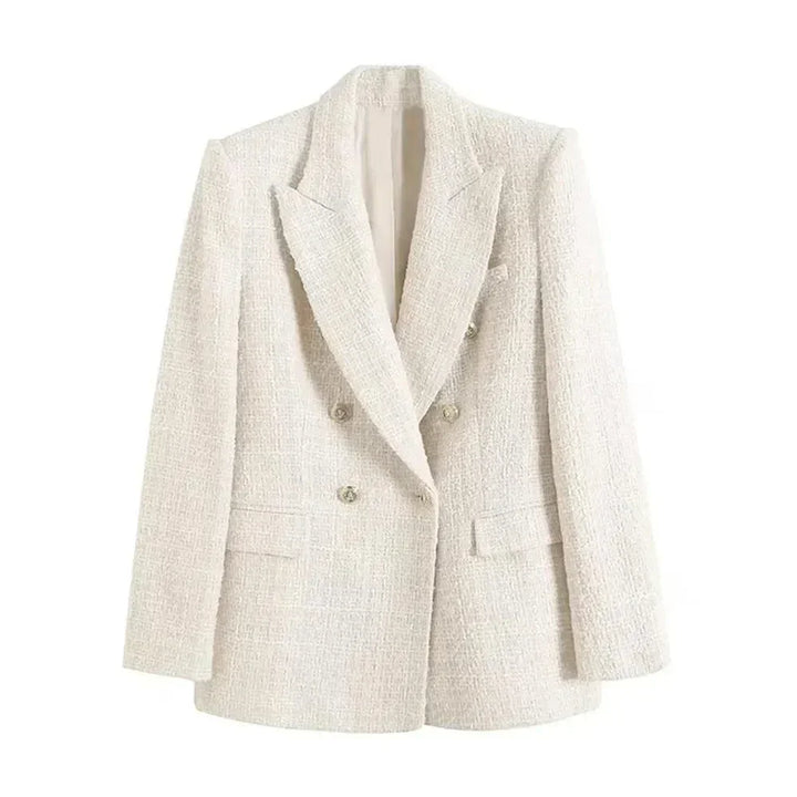 Karen Moree | Stylish Tweed Blazer