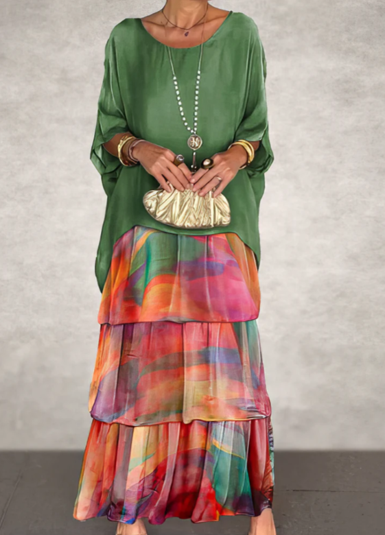 Karen Moree | Elegant Flowing Maxi Dress