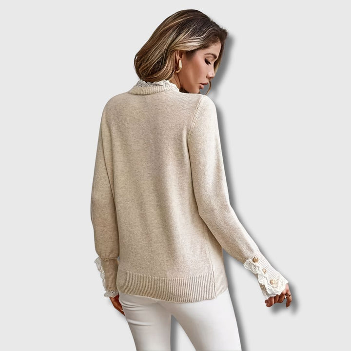 Karen Moree | Sweater With Lace Details