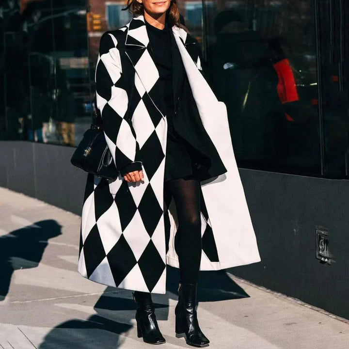 Karen Moree | Long Coat With Designer Patterns