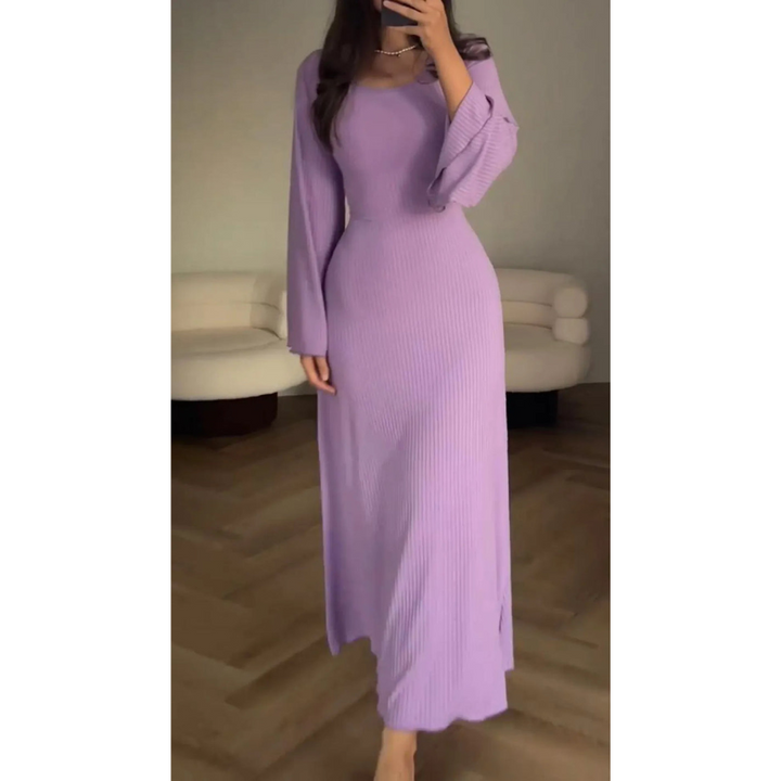 Karen Moree | Elegant Winter Maxi Dress With Long Sleeves