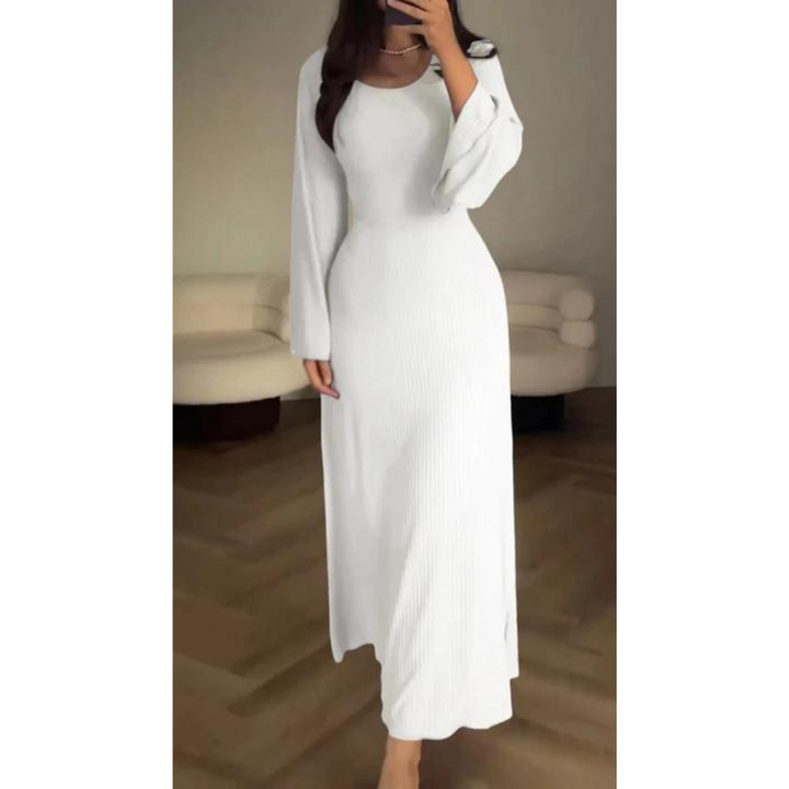 Karen Moree | Elegant Winter Maxi Dress With Long Sleeves