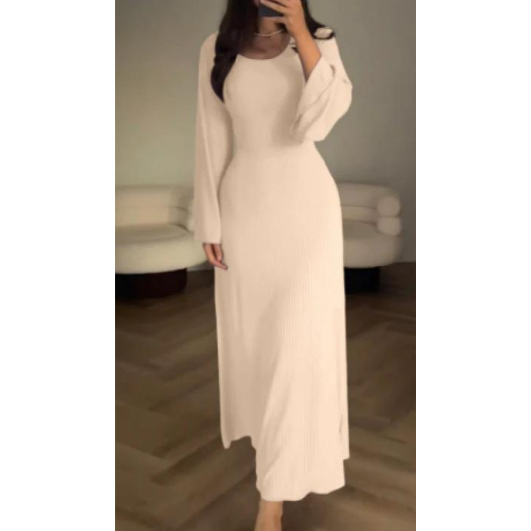 Karen Moree | Elegant Winter Maxi Dress With Long Sleeves